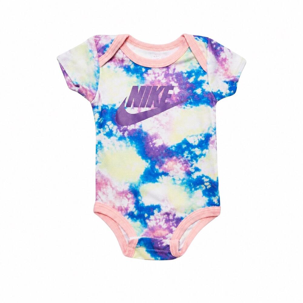 Nike Baby Tie Dye Bodysuit - Pink & Blue - 0-6 Months